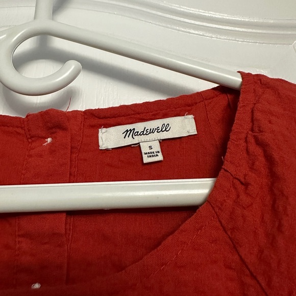 Madewell puff sleeve dress with cutouts, size S - Picture 2 of 3